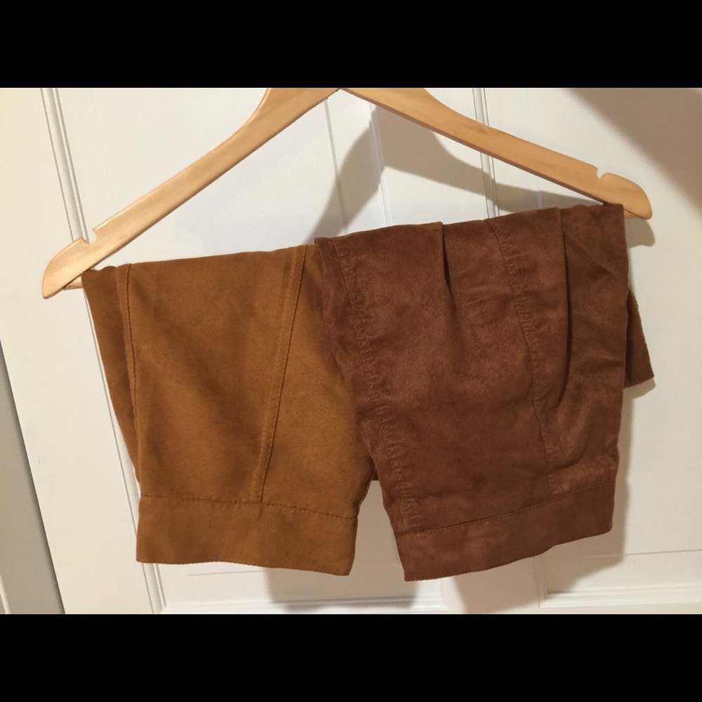 Faux suede skirts